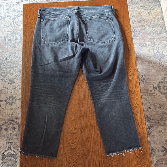 Rag & Bone Dre Low-Rise Slim Boyfriend Jeans in Night Rider 29 - Picture 11 of 14